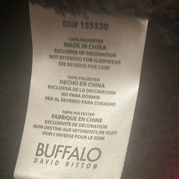 Buffalo David Bitton~NWT~Kids~Hooded~Fleece Lined~Full Zip-Up Jacket~Size M (5) - Picture 10 of 10